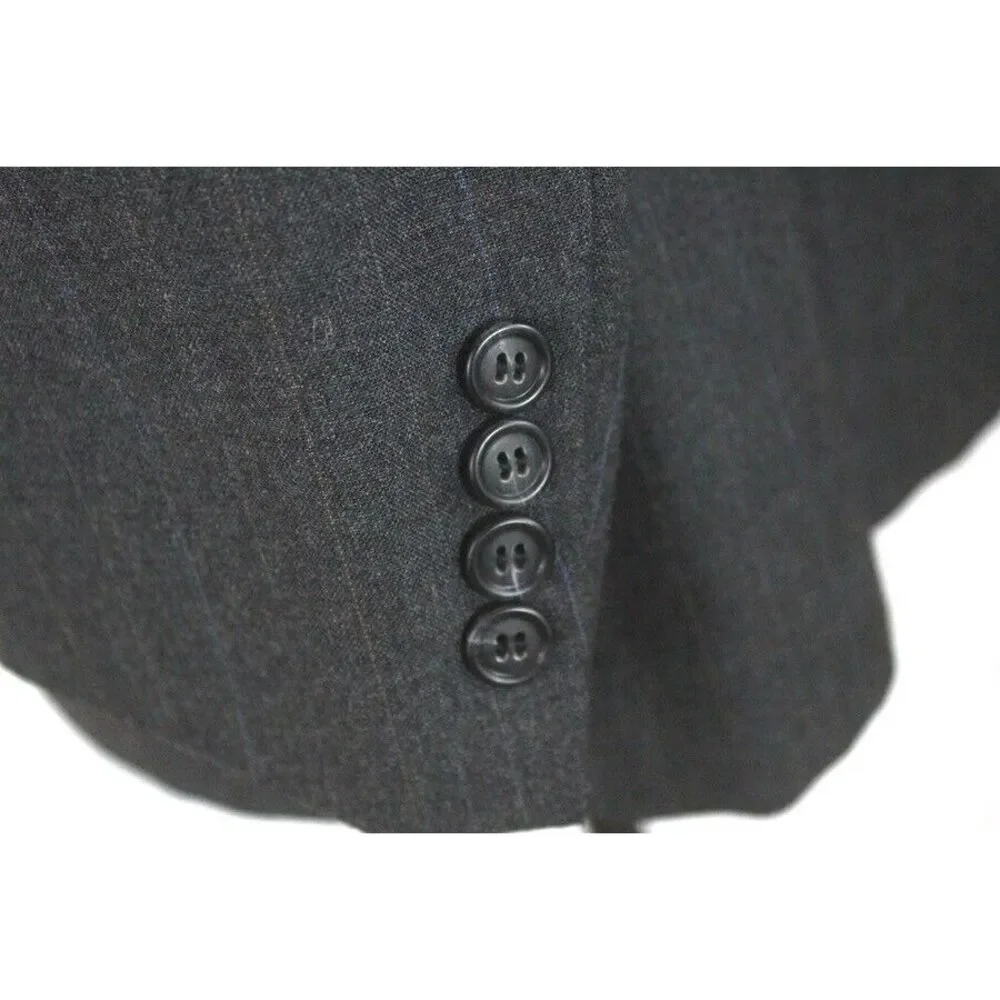 mens‎ charcoal pinstripe Vintage 80s Cricketeer 2pc Pant Suit all season 40 R